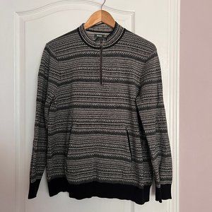 Roots 3/4 Zip Nordic Style Sweater
